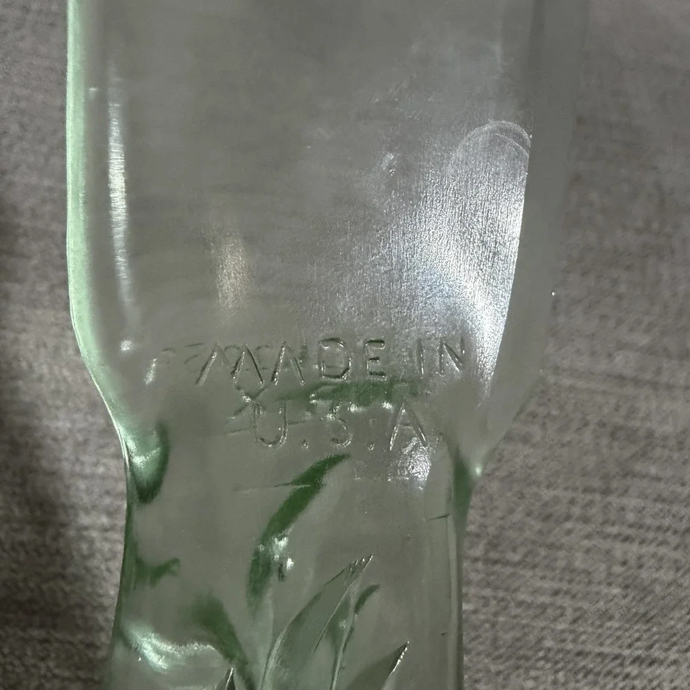 DUR-X Uranium Green Glass Fruit & Cake Knife Slicer 8.5 GLOWS USA Vintage